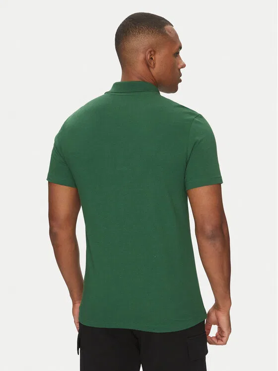 Поло regular fit Lacoste, зеленый — фото 3