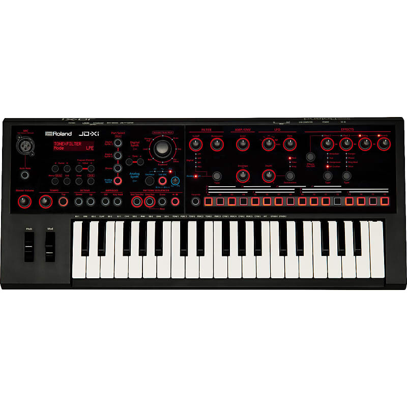 

37-клавишный аналогово-цифровой кроссовер Roland JD-XI JDXI