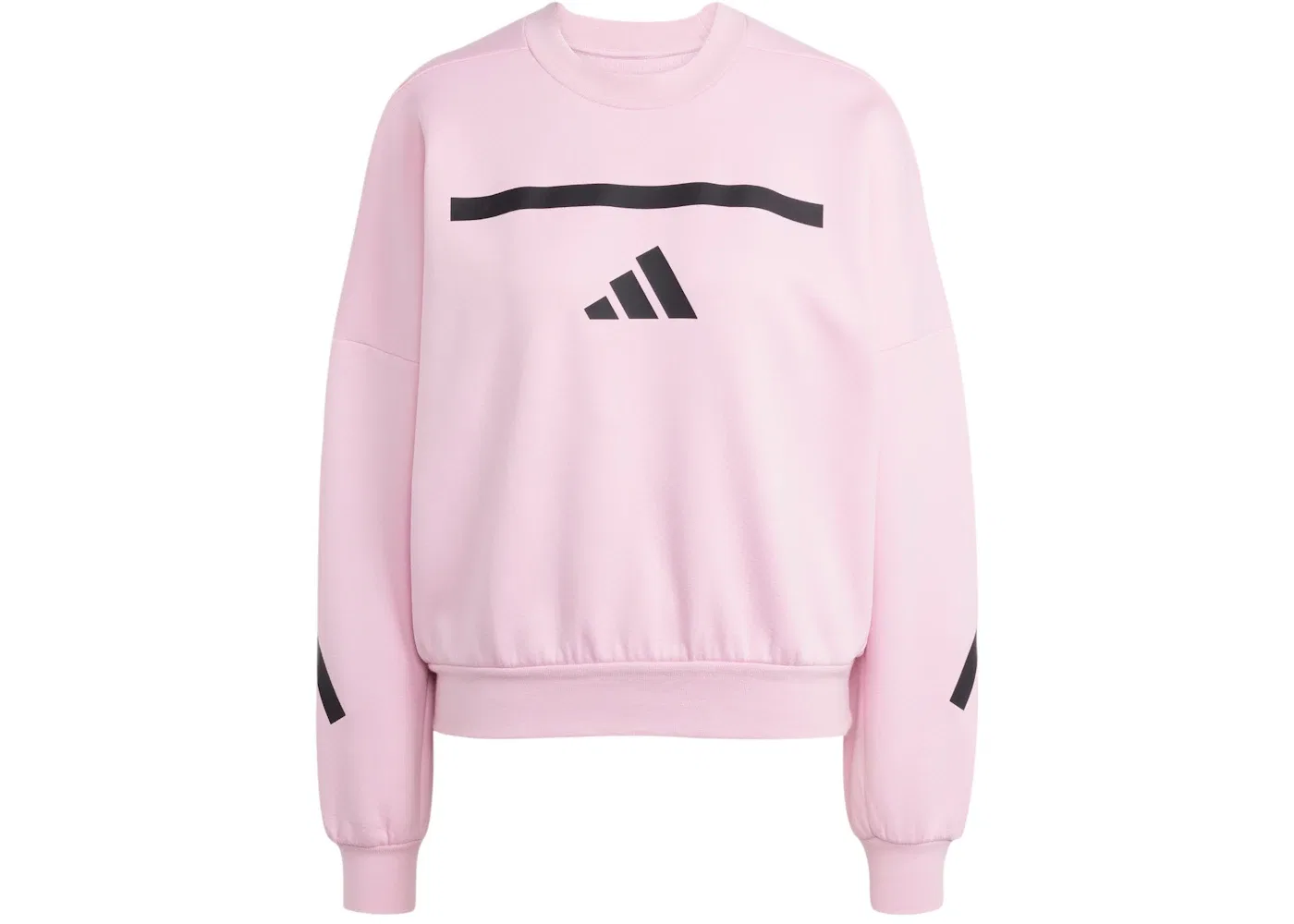 Женская хлопковая толстовка Z.N.E. Adidas, цвет True Pink