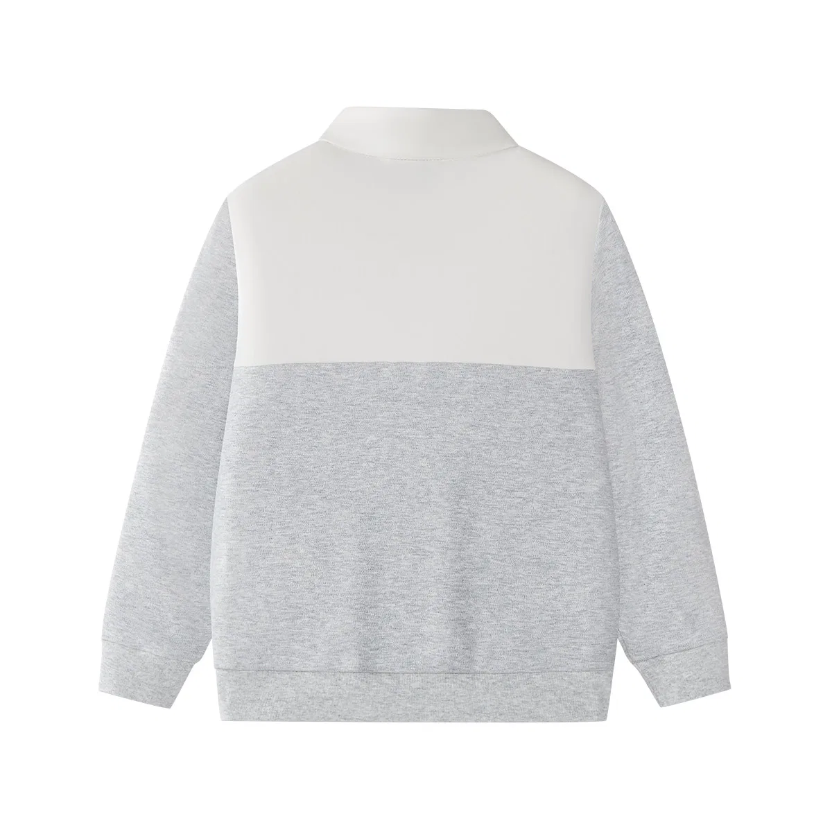 Детский свитшот с полугольфом FILA KIDS Vintage Heather Gray — фото 3