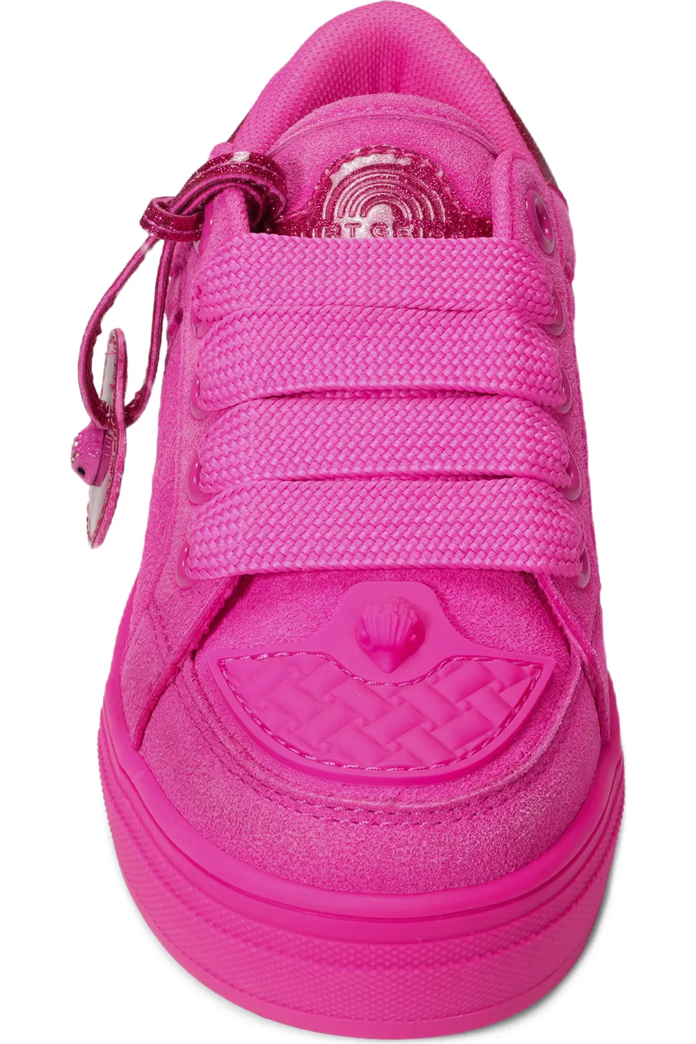 Кроссовки детские с блестками Mini Southbank Kurt Geiger London, Fuchsia — фото 3