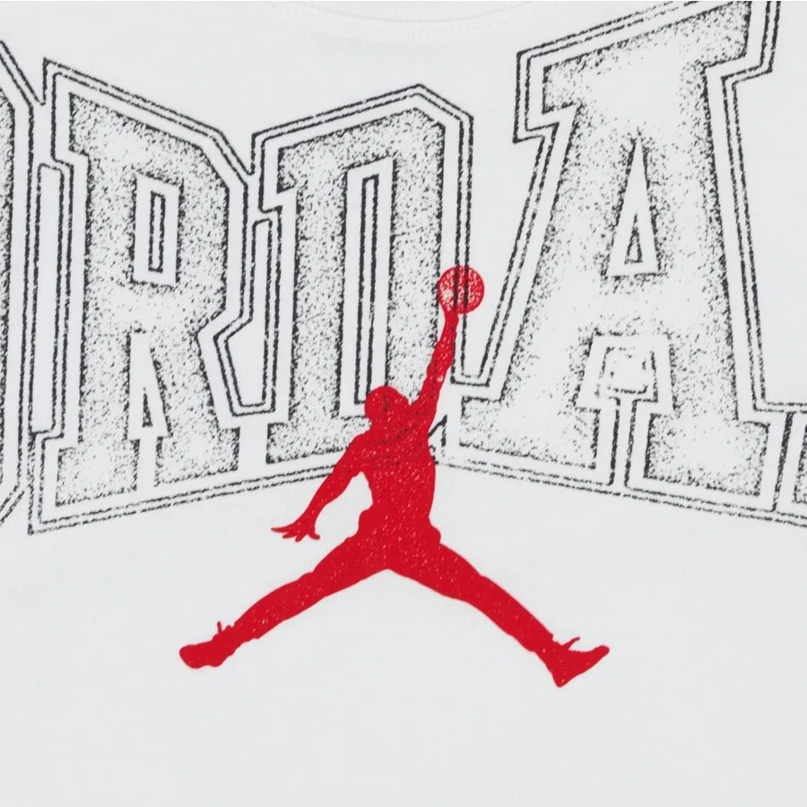 Футболка спортивная с коротким рукавом Nike Jordan Jdb Mj Tapout Ss Tee, Белый — фото 2
