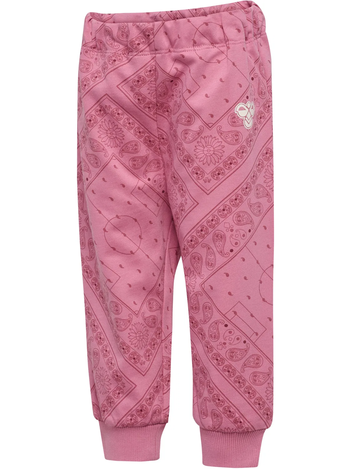 Детские штаны с принтом Hmlmini Loose Paisley Aop Hummel, Rosa / Bonbonrosa / Hellrosa — фото 4