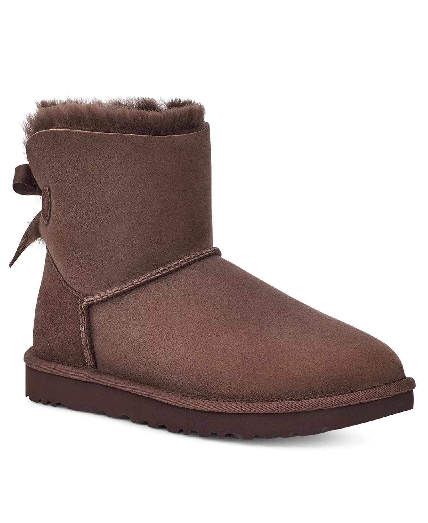 Угги женские Ugg Mini Bailey Bow II, коричневый — фото 2
