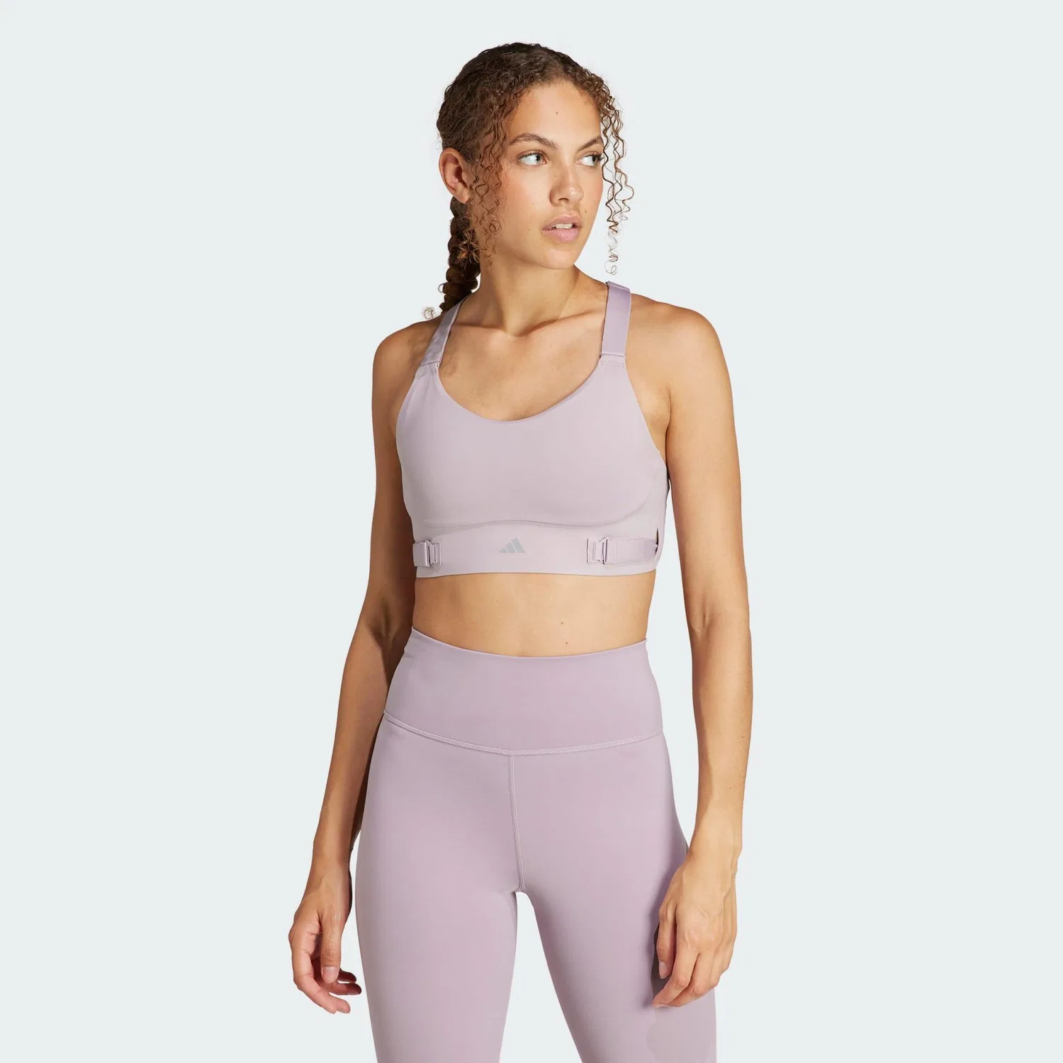 Женский спортивный бюстгальтер с высокой поддержкой FastImpact Luxe Run Adidas, Helllila