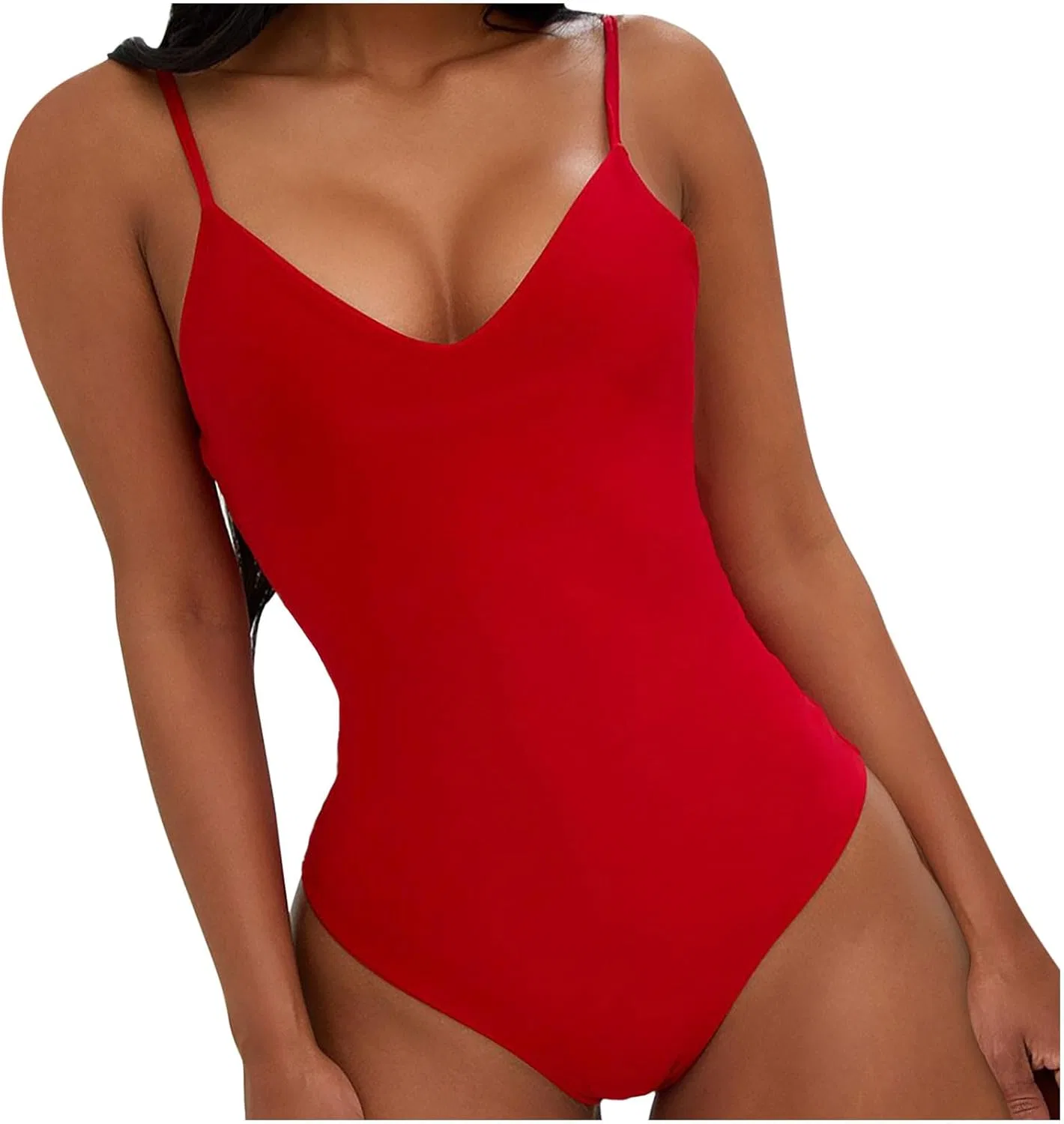 Женский цельный купальник с утяжкой Push Up Shapewear, Red — фото 3