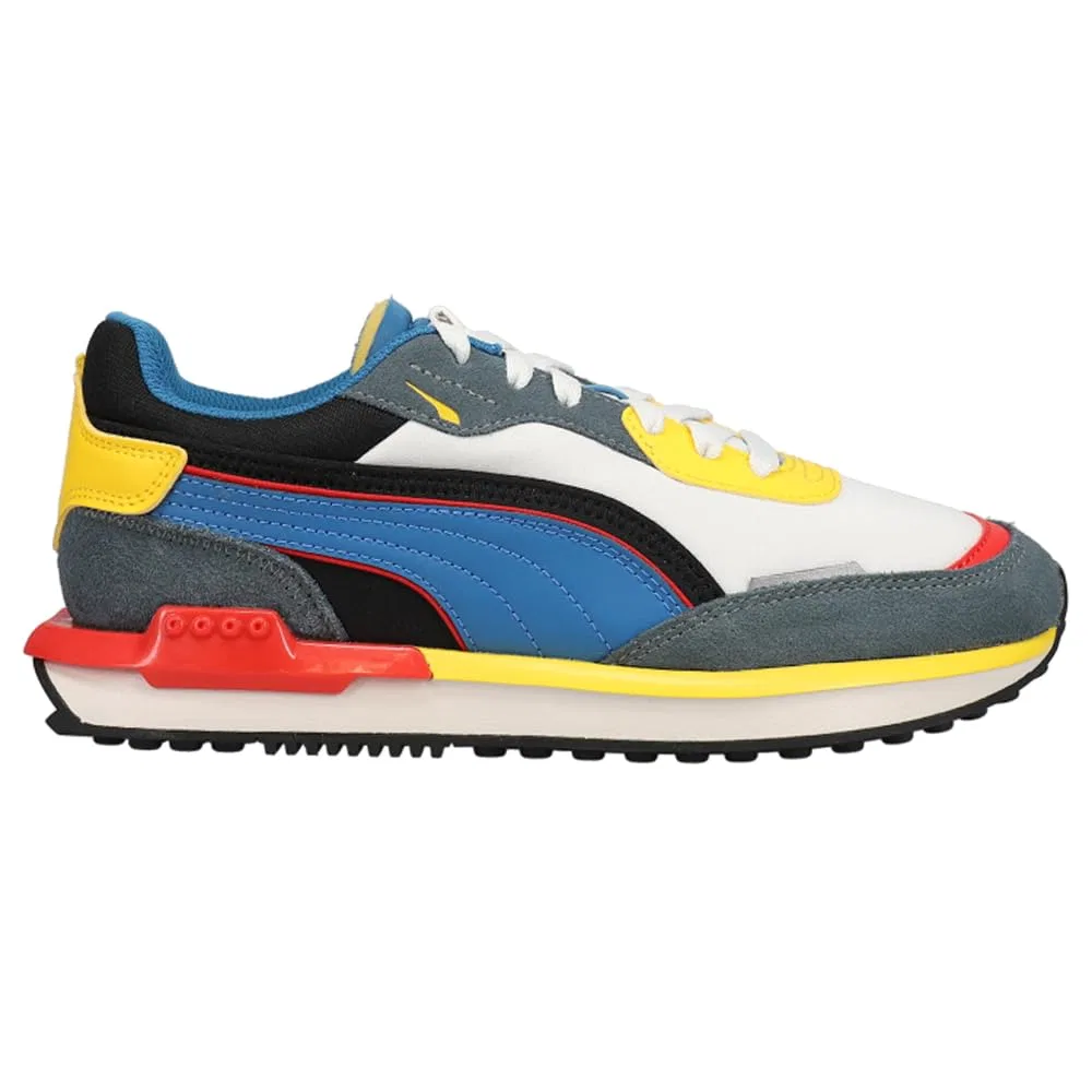 Детские кроссовки для мальчиков PUMA City Rider Electric, Nimbus Cloud Vallarta Blue Dark Slate