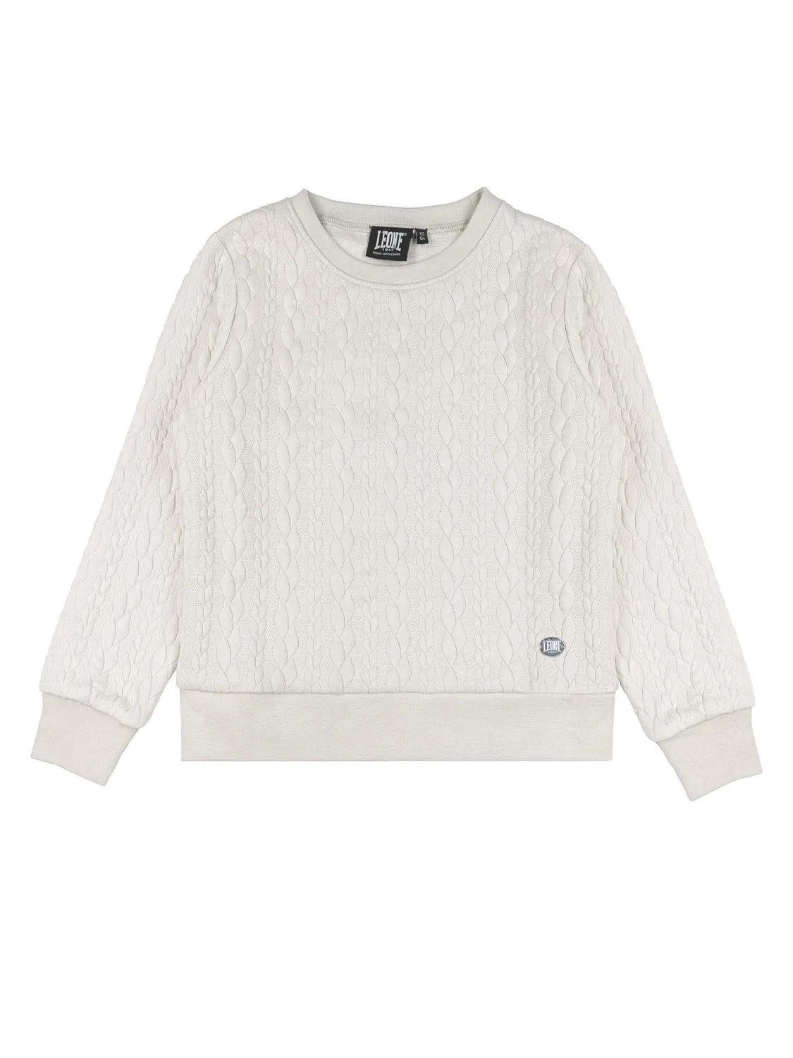 Детский свитшот для девочек с узором Leone 1947 Apparel Lace, Weiss — фото 3