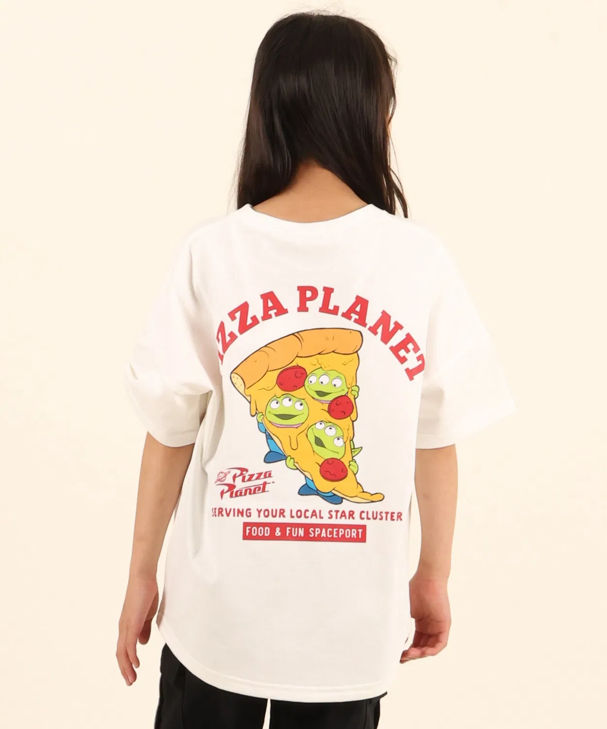 Детская футболка с принтом Pizza Planet ANTIBAL, White — фото 3