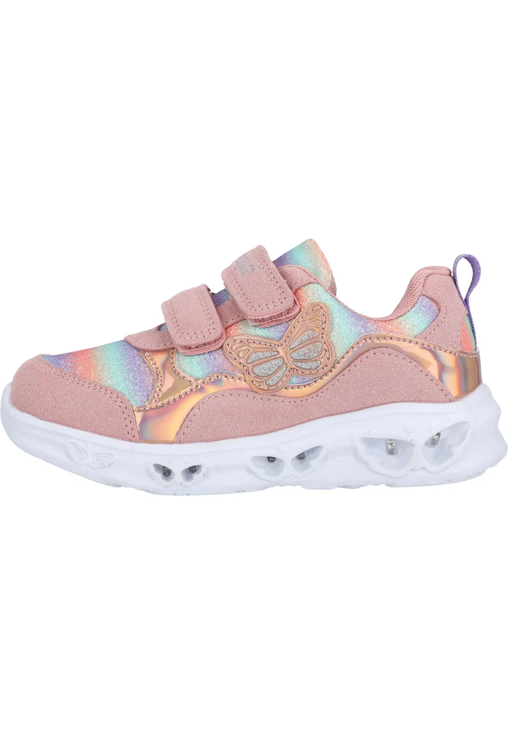 Детские кроссовки со светящейся подошвой Canpi Zigzag, Rosa