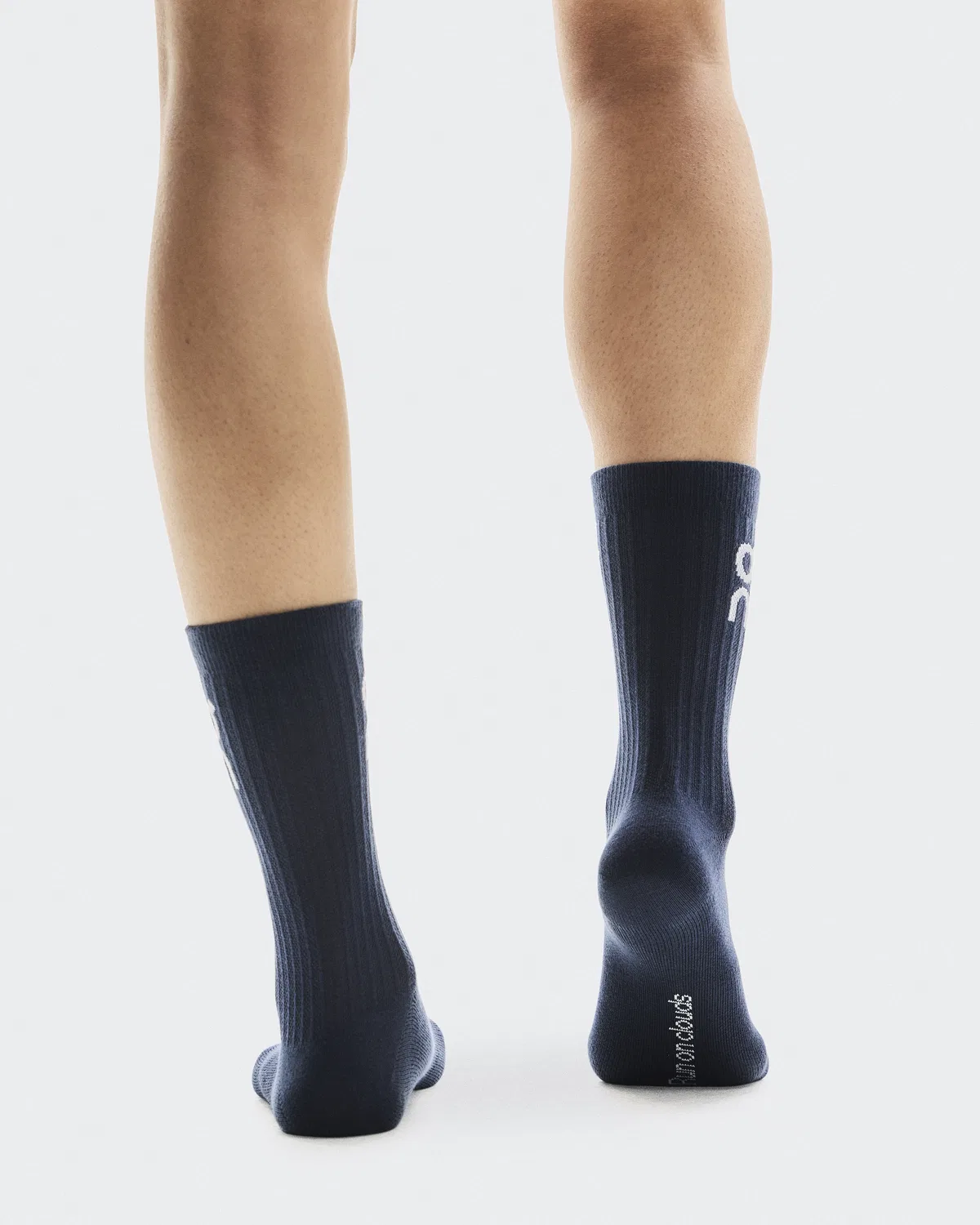 Детские высокие носки с логотипом, комплект из 3 пар, Logo Sock High 3P, On, Navy — фото 4