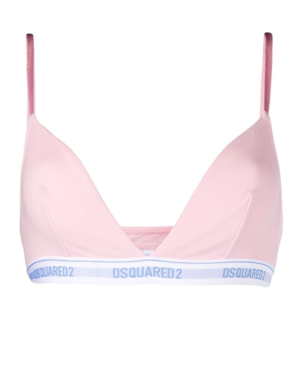 

Dsquared2 бюстгальтер Technicolor с треугольными чашками и логотипом, розовый