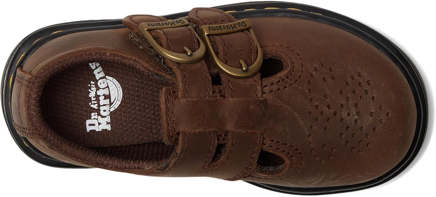 Туфли Dr. Martens Girl's 8065 T Mary Jane Flat, темно-коричневые — фото 2