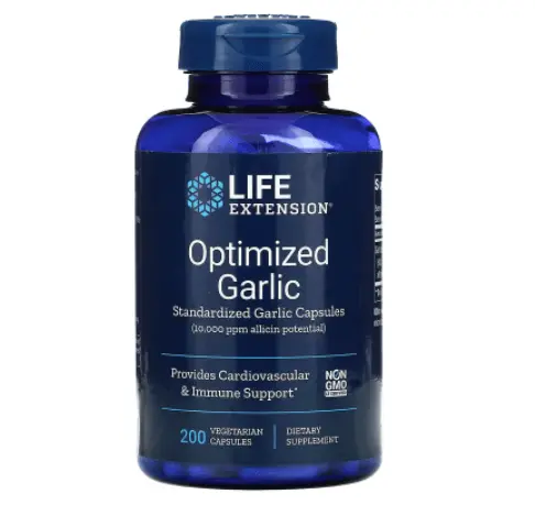 

Оптимизированный экстракт чеснока капсулы с чесноком 200 капсул Life Extension