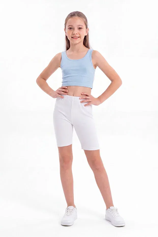 Детские леггинсы для девочек хлопковые Basic Arma Yıldız, White — фото 3