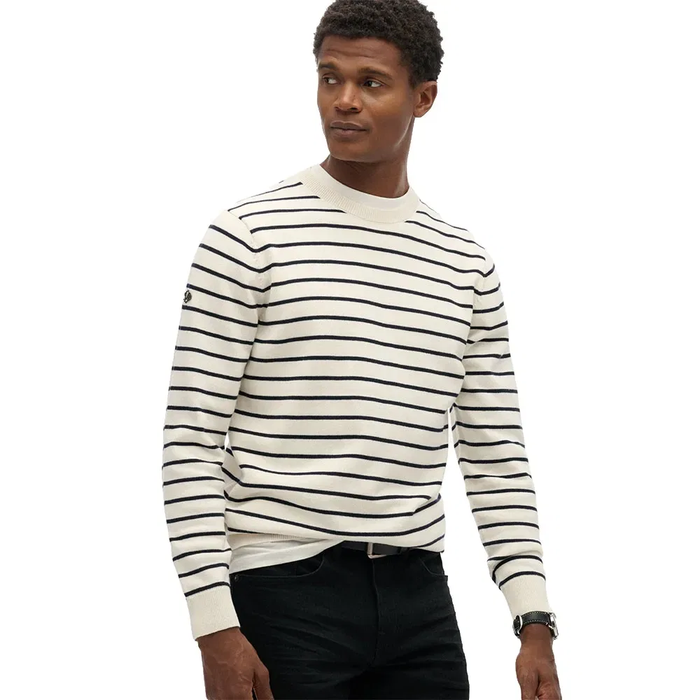 Свитер Merchant Breton Superdry, белый — фото 3