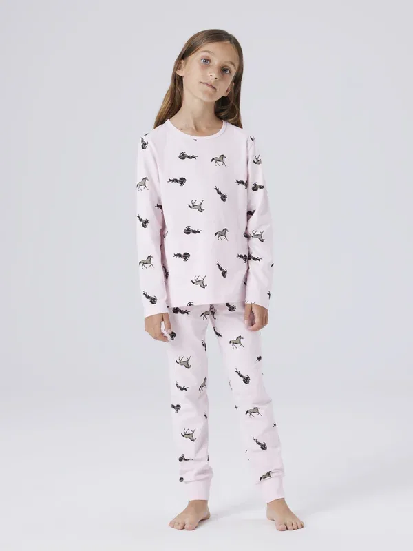 Пижама из джерси с принтом Pyjama set Name It, ballerina