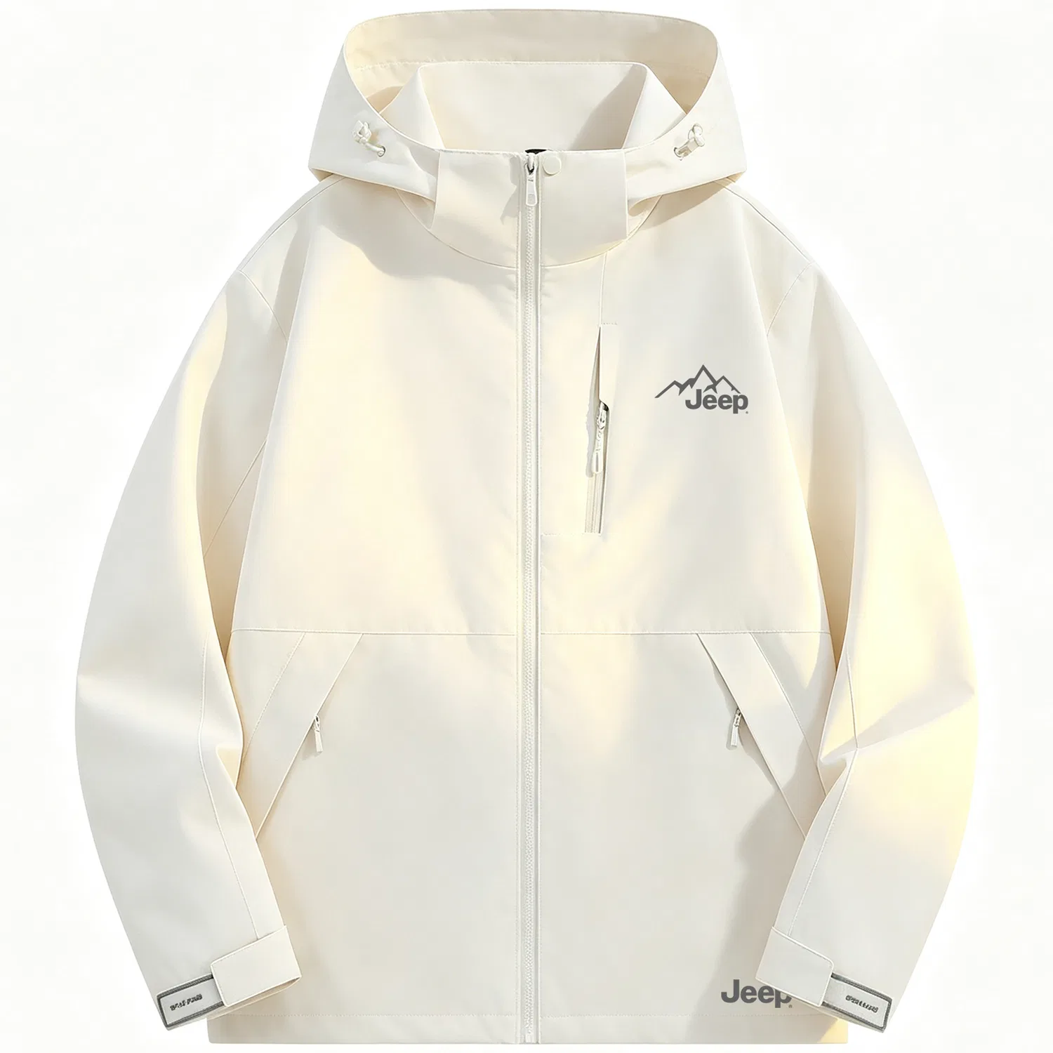 Детская куртка с капюшоном, съемная, свободного кроя, Jeep, Warm White