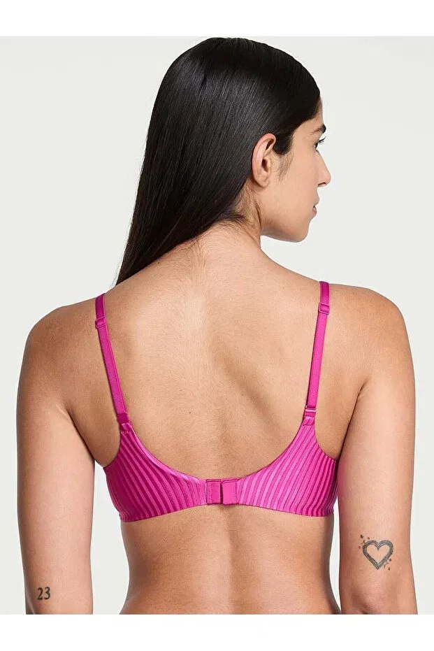 Женский бюстгальтер с чашками Flexfactor lightly padded push-up low-cut bra Victoria'S Secret, Fuchsia — фото 2