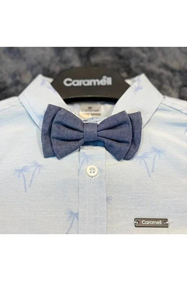 Детская рубашка для мальчиков с длинным рукавом Caramell, Blue — фото 3