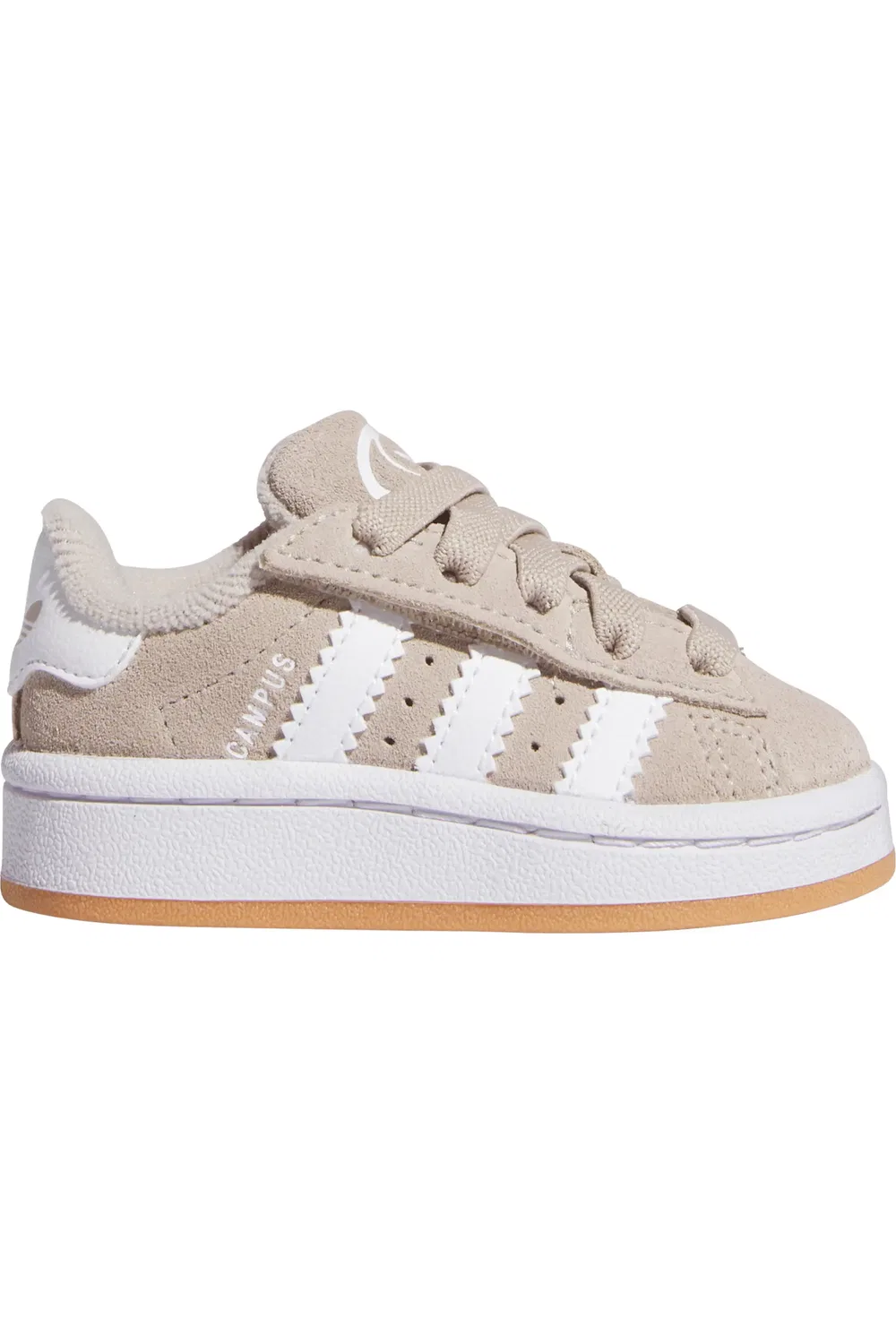 Кроссовки детские с зубчатыми полосками Campus 00s adidas, Wonder Beige/White/Gum — фото 3