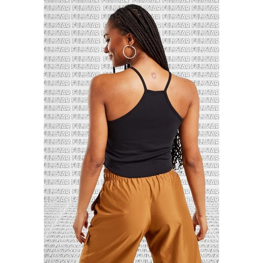 Женский топ-майка Nike Essential Cami Tight Fit Tank Top, Черный — фото 2