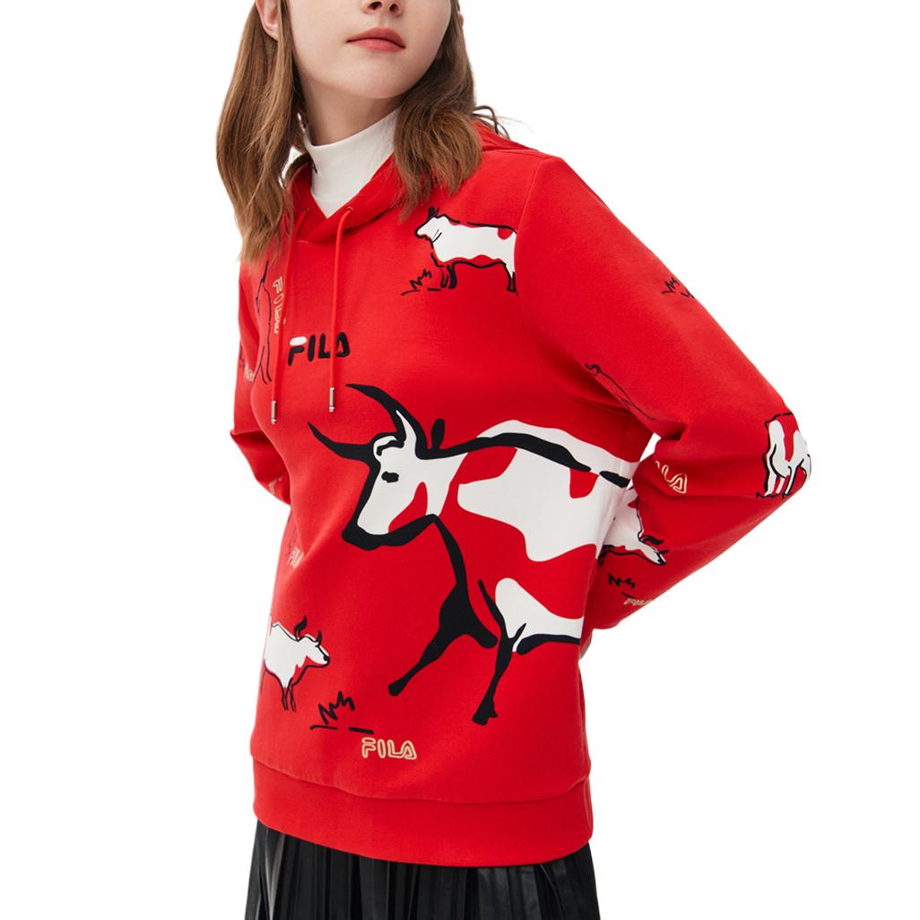 

Fila Оригинальная толстовка унисекс "Легенда" красного цвета