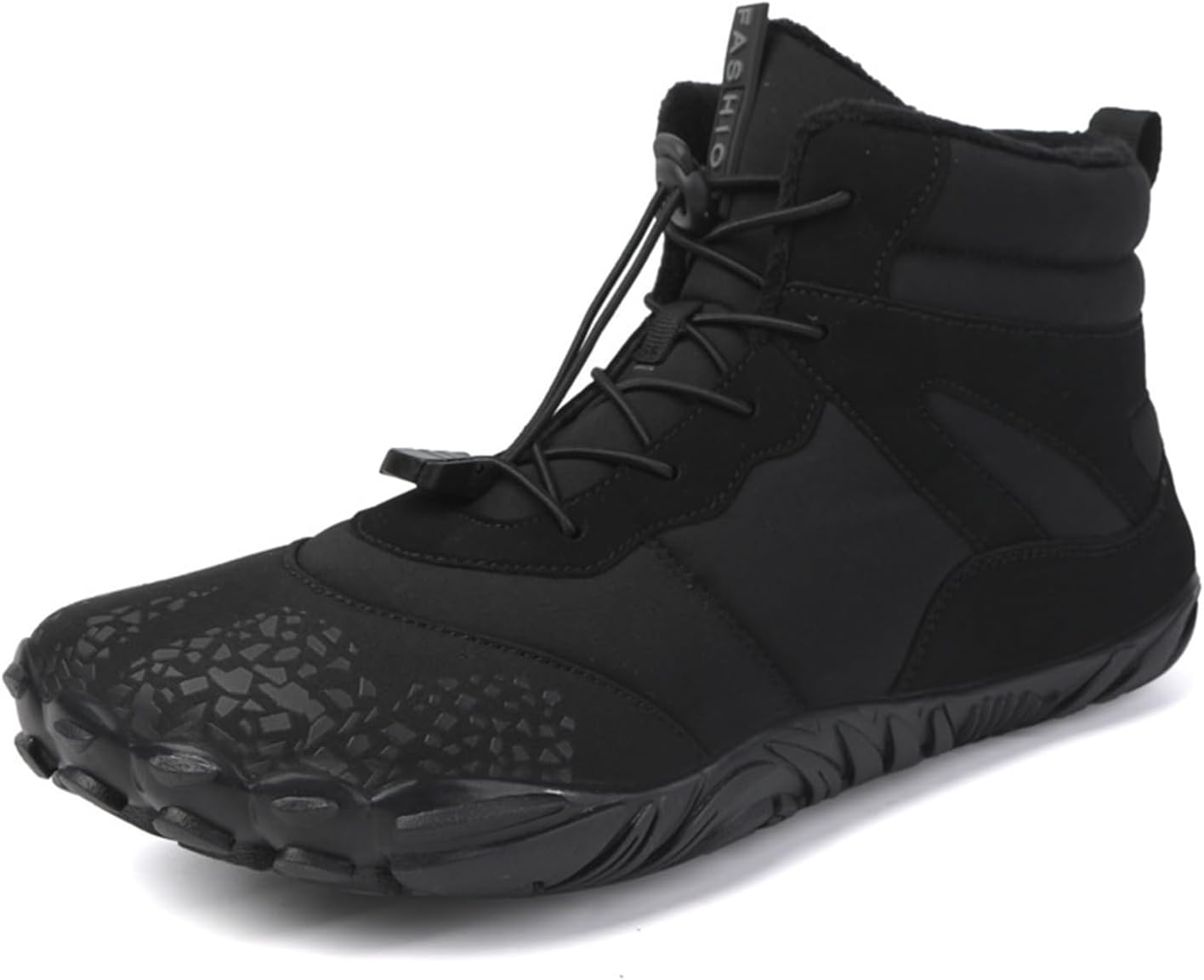 

Мужские зимние ботинки CrazycatZ с меховой подкладкой, водонепроницаемые теплые зимние обувь для мужчин, черный