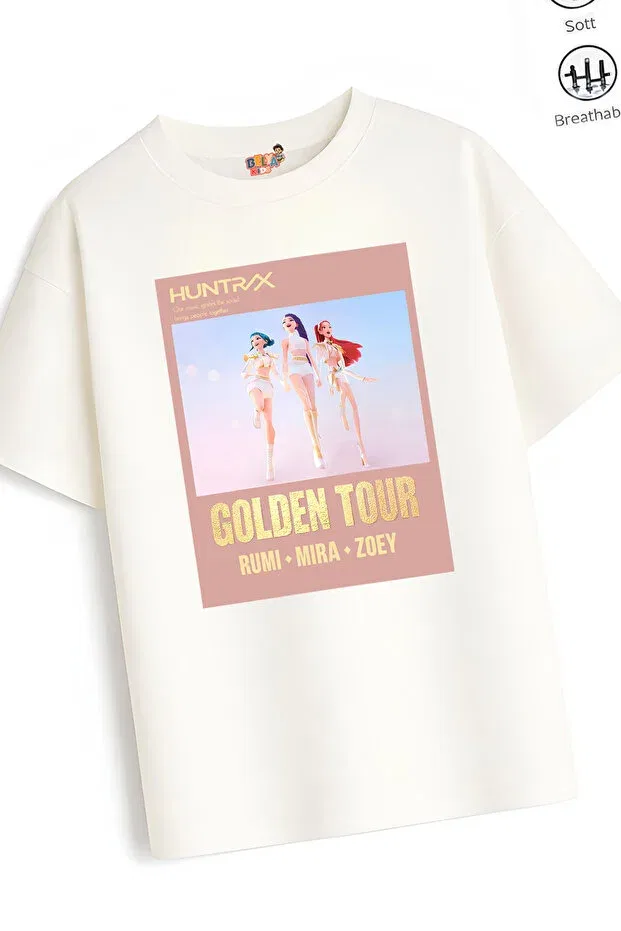 Детское платье-футболка оверсайз с принтом Hun Design 15 Belya Kids Wear, Multicolor — фото 2