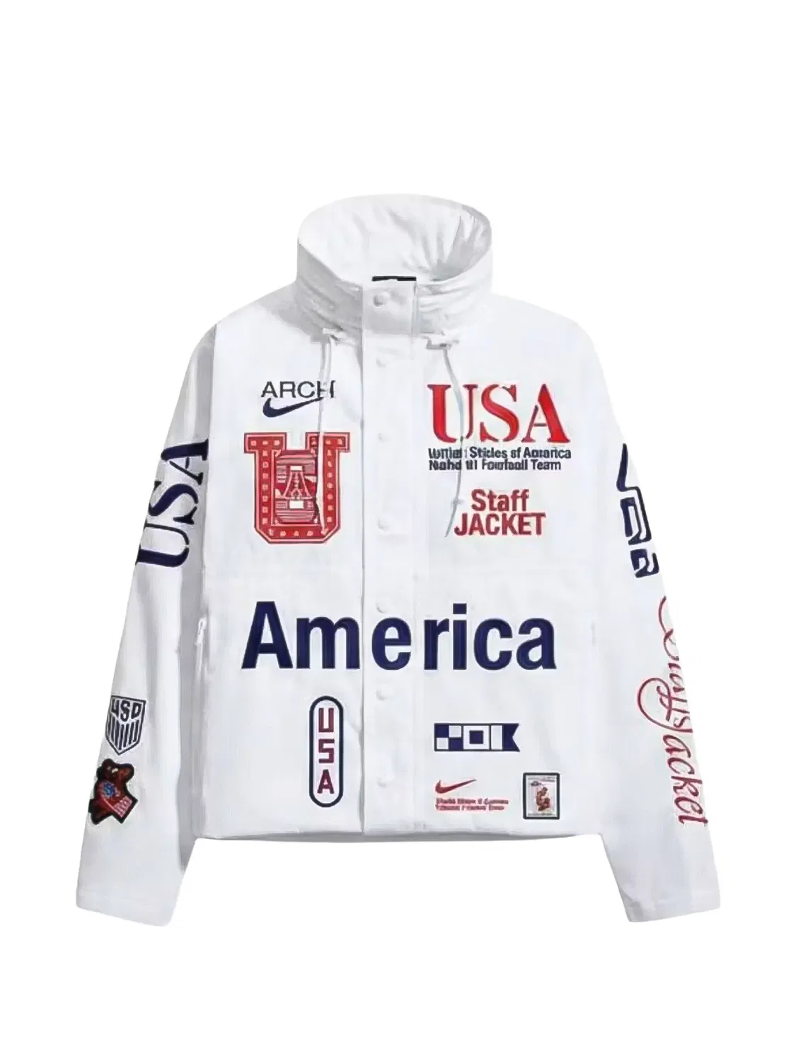 Куртка с логотипом из коллаборации с V.A.A Nike, белый
