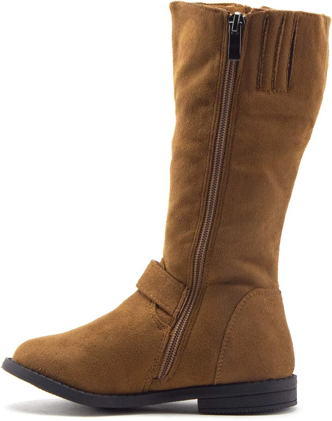 Детские сапоги для девочек с молнией Mila Tall Knee High Jazamé, Tan Su — фото 2