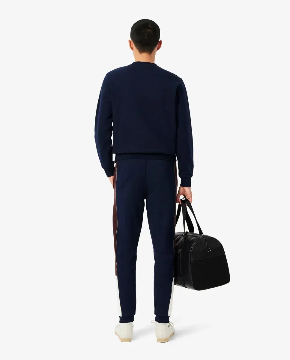 Мужские спортивные штаны с зауженным кроем из флиса Lacoste, Azul Marino — фото 2