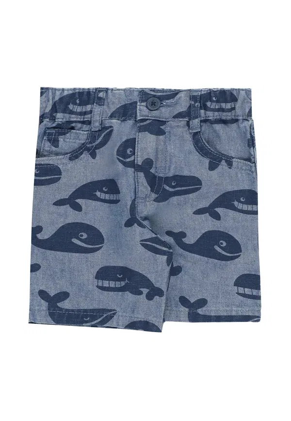 Шорты с принтом Животные Bermuda denim shorts Stella Mccartney Kids, Blu, синий