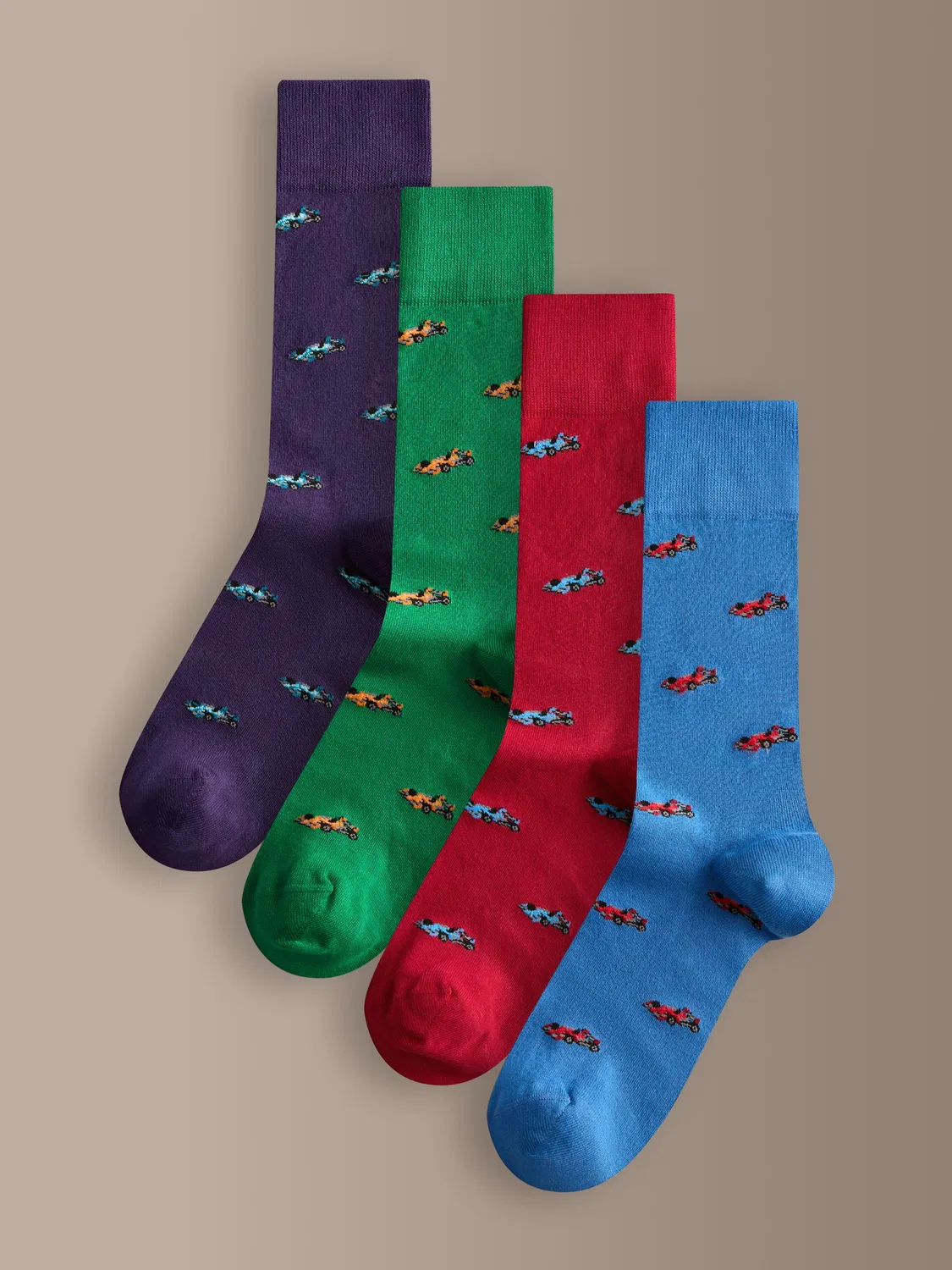 Носки Signature Pattern 4 пачки Next, красный/зеленый/синий