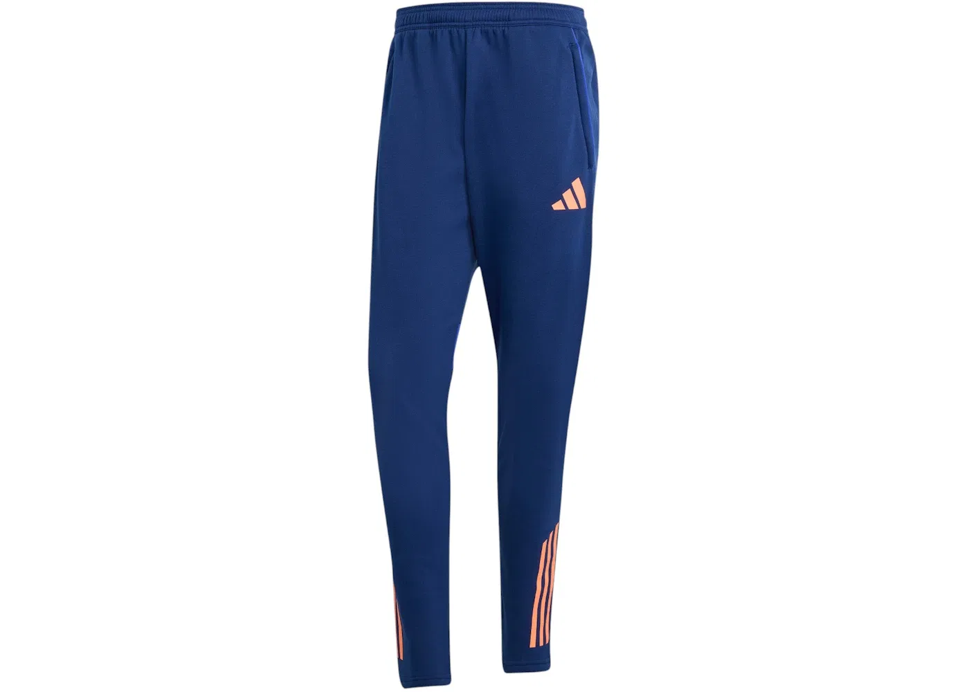 Мужские спортивные штаны с зимним утеплителем Adidas Tiro 25 Competition Winterized, Dark Blue Beam Orange