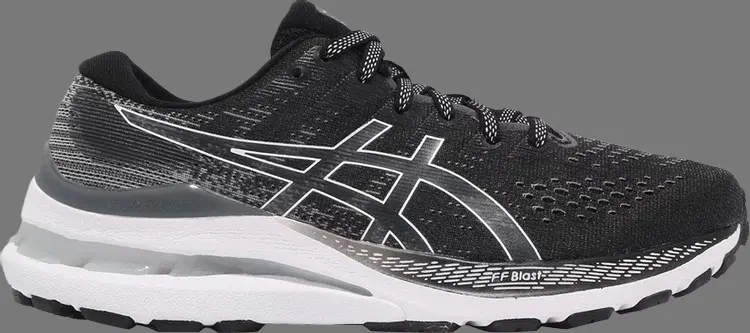 

Кроссовки wmns gel kayano 28 wide 'black white' Asics, черный