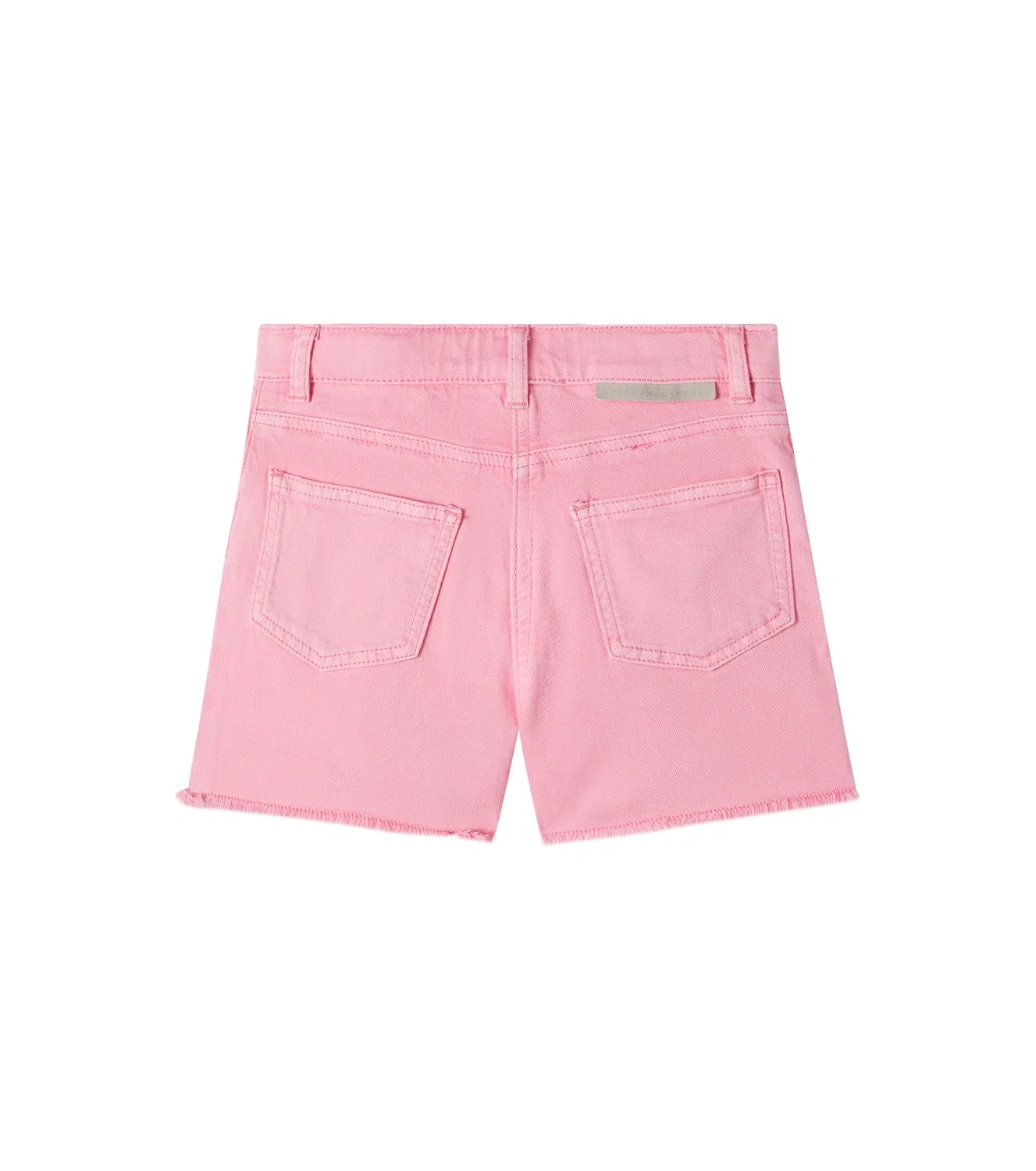 Джинсовые шорты с вышивкой Stella Mccartney Kids, розовый — фото 3