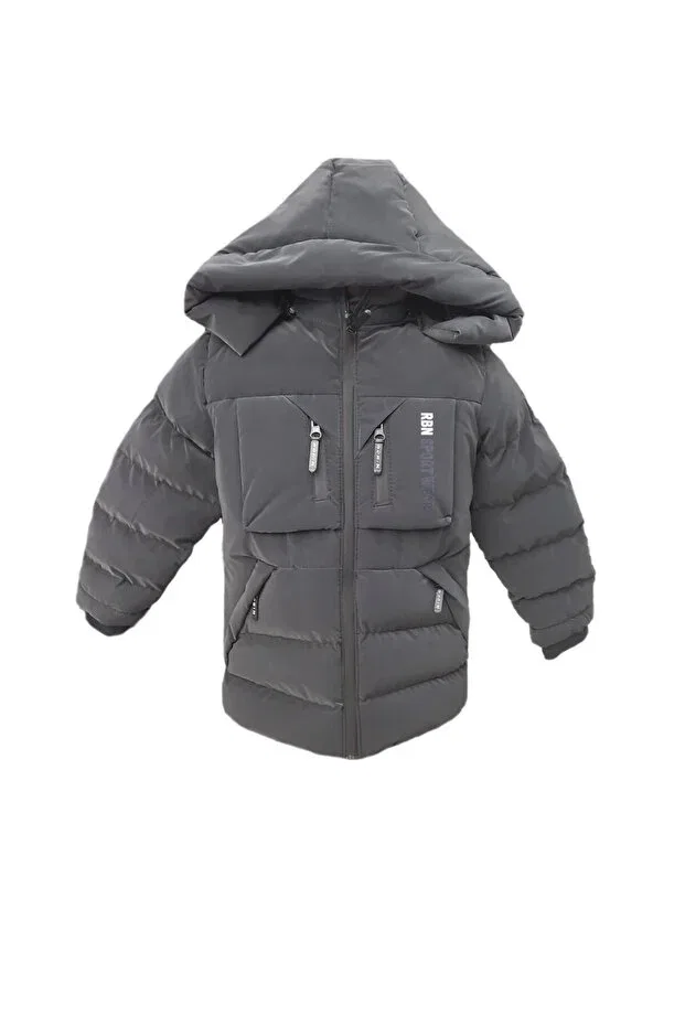 Детское пальто для мальчиков с капюшоном Lifeformoda, Smoke Grey