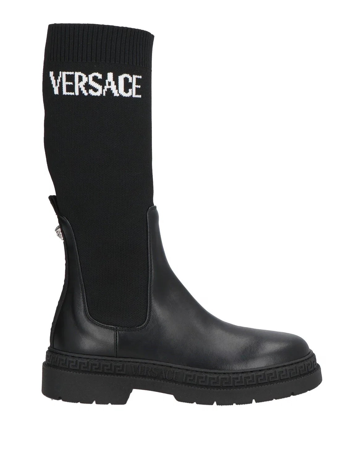 Детские ботинки для девочек вязаные Versace Young, черный