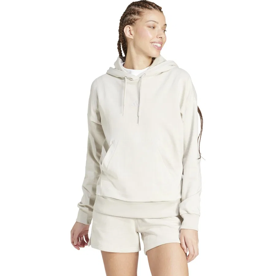 Женский худи с капюшоном из французского футера adidas Sportswear Essentials Small Logo French Terry Hoodie, Серый