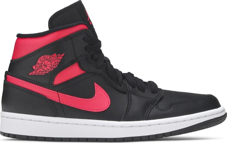

Кроссовки Wmns Air Jordan 1 Mid Siren Red, черный