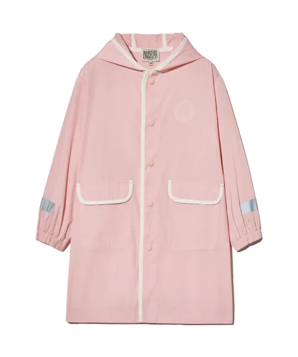 Детский дождевик, Kids rain coat Marithé Kids, серо-розовый — фото 2