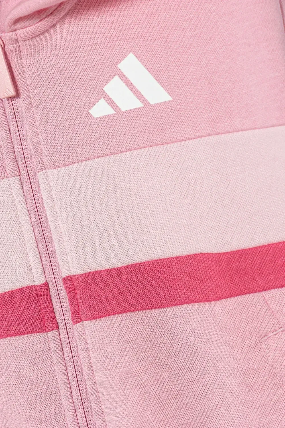 Спортивный костюм в полоску Adidas Kids, розовый — фото 3