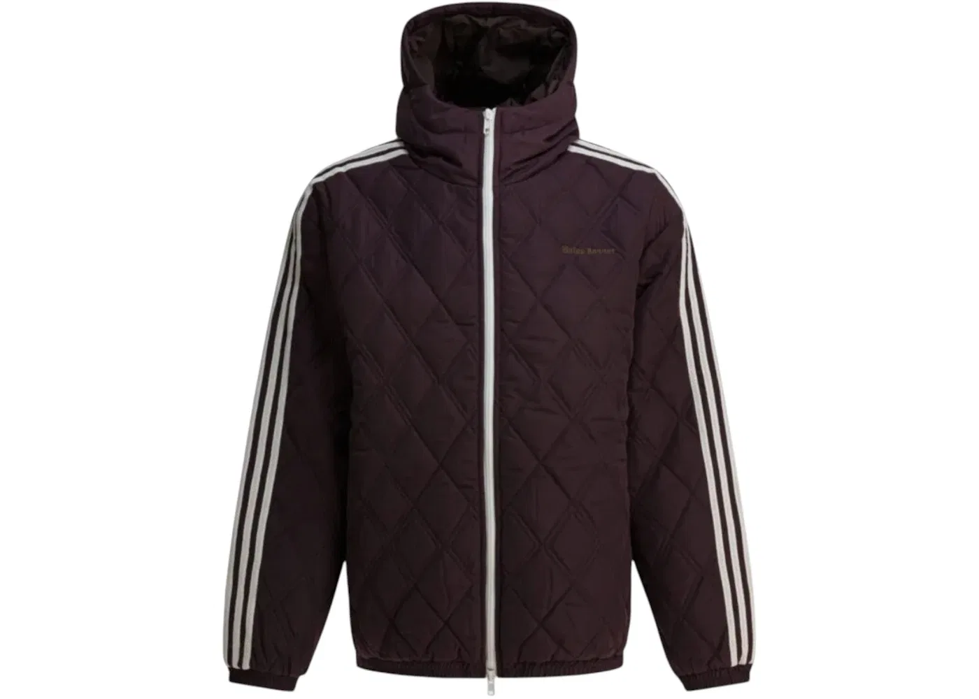 Мужская стеганая куртка Wales Bonner Quilted Adidas, бордовый