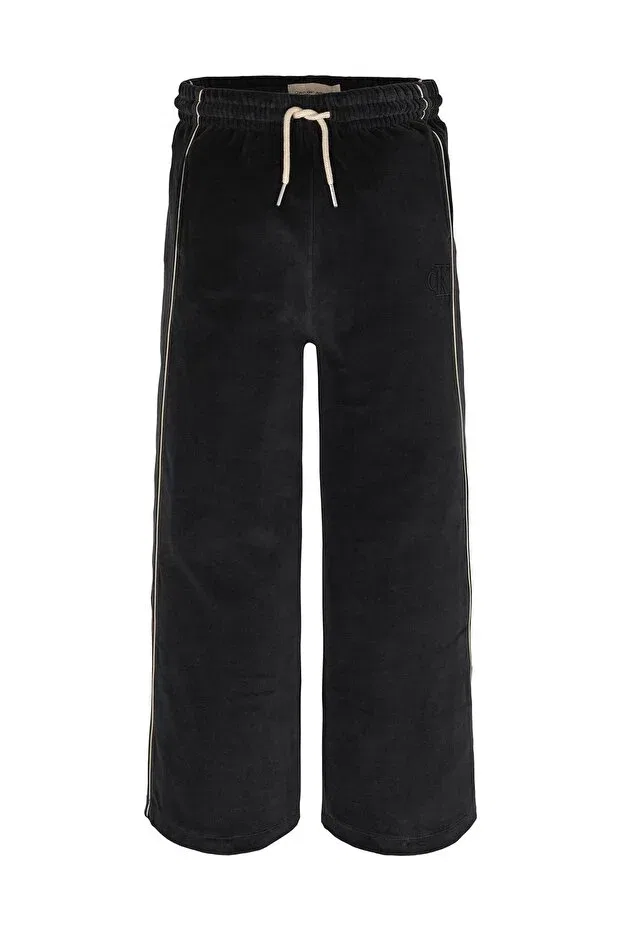 Детские спортивные штаны для девочек с длинным швом Calvin Klein, Black