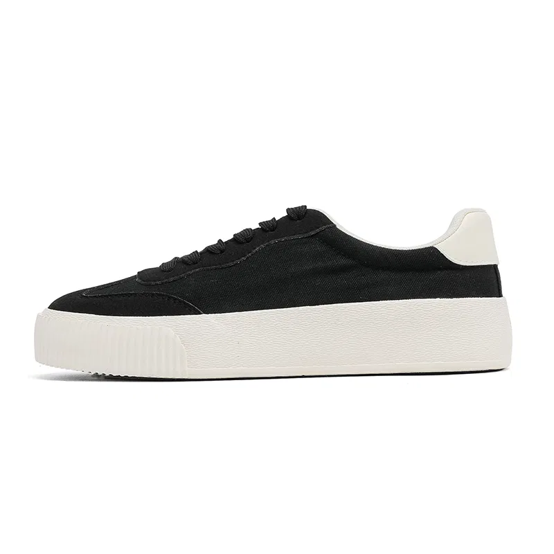 Детские кроссовки для скейтбординга с синтетической кожей Minimalist Black VENICEW, Черный