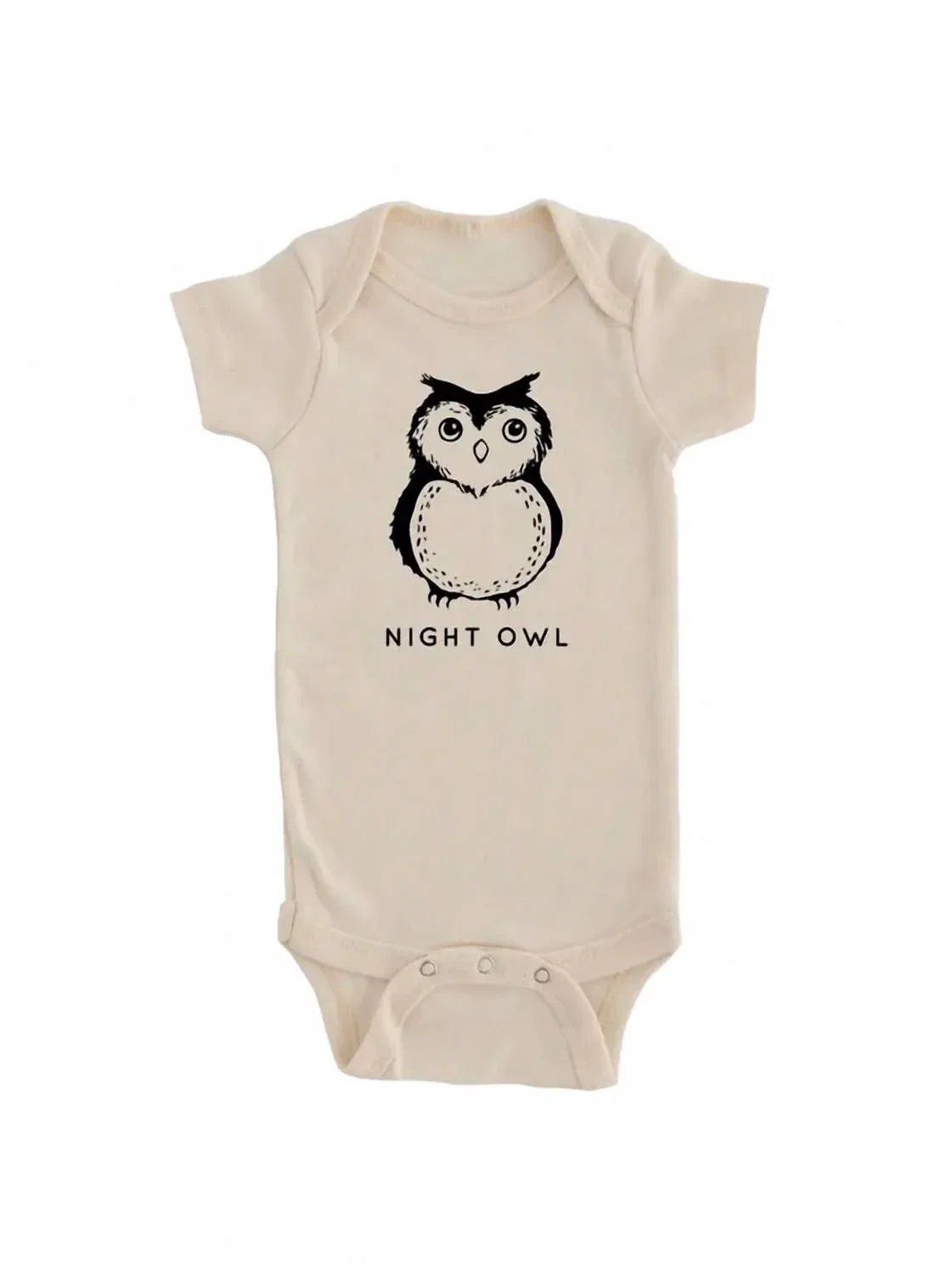 Детский боди-комбинезон с принтом Night Owl Nature Suppply Co, Cream