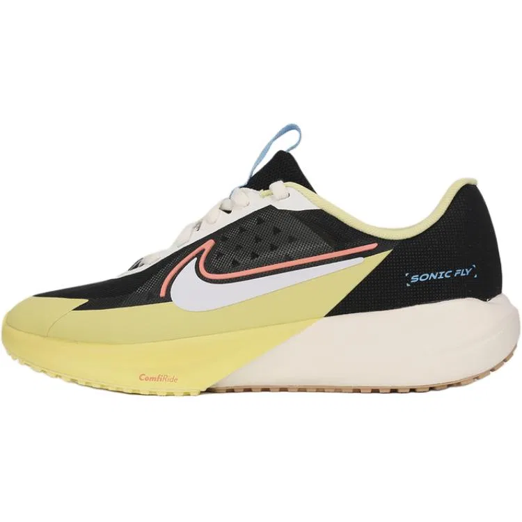 Детские беговые кроссовки SONIC FLY Nike, Black White Yellow