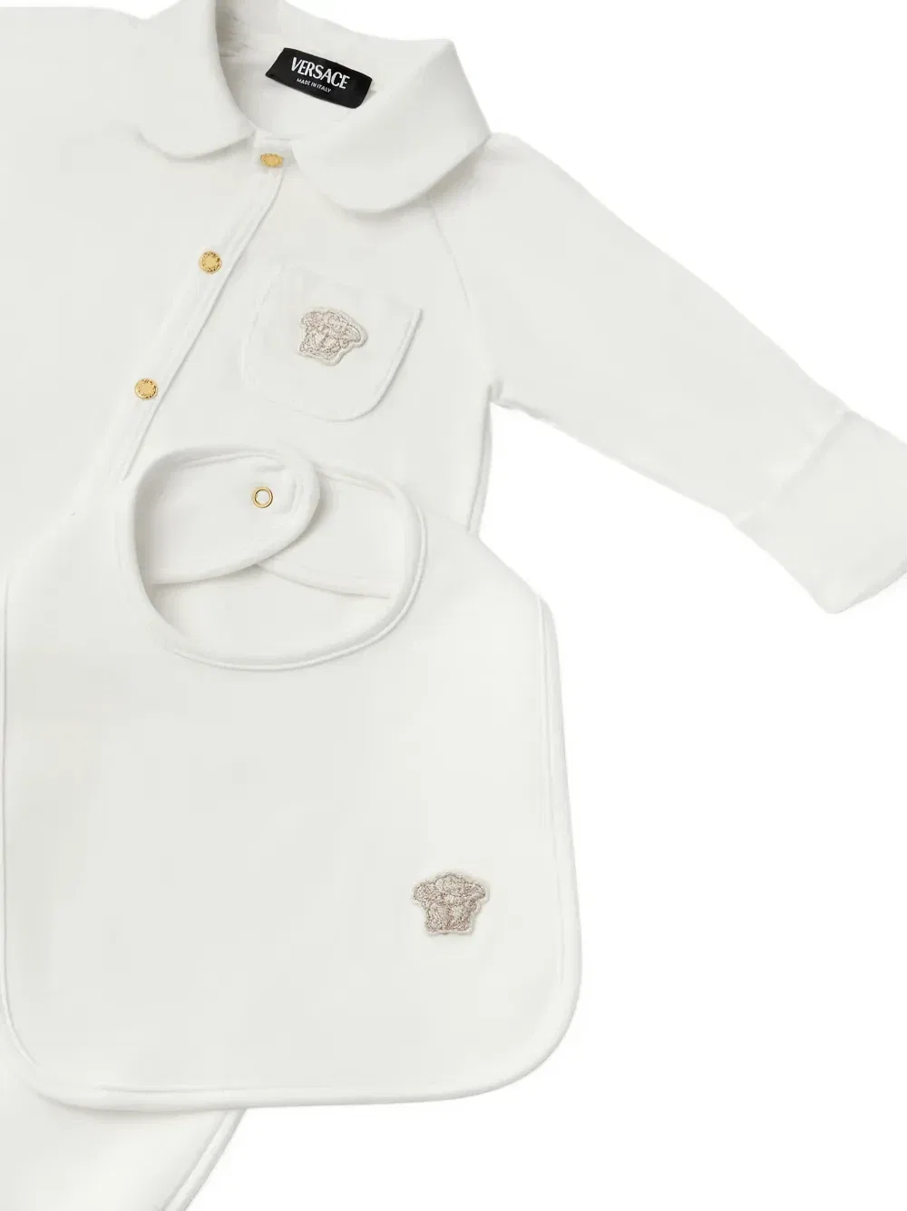 Комплект для сна из хлопкового джерси Versace Kids, белый — фото 3