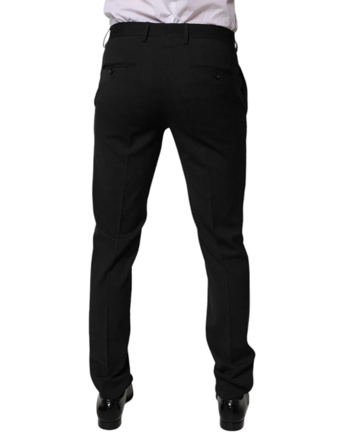 Мужские брюки классические зауженные Dolce & Gabbana, Black — фото 4